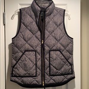 J. Crew herringbone puffer vest